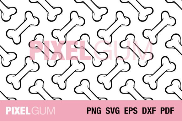Download Seamless Dog Bone Treat Vector Pattern - Vector Collection