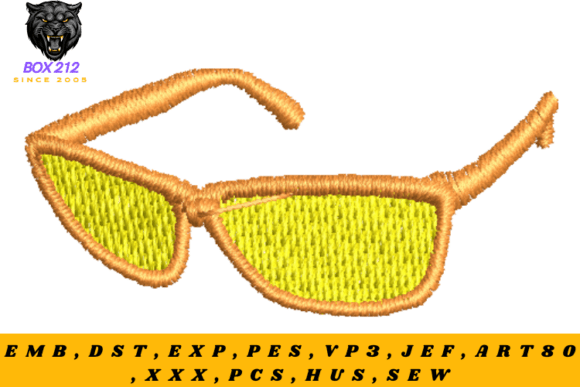 Download The Glasses – Digital Embroidery Design - Design Collection