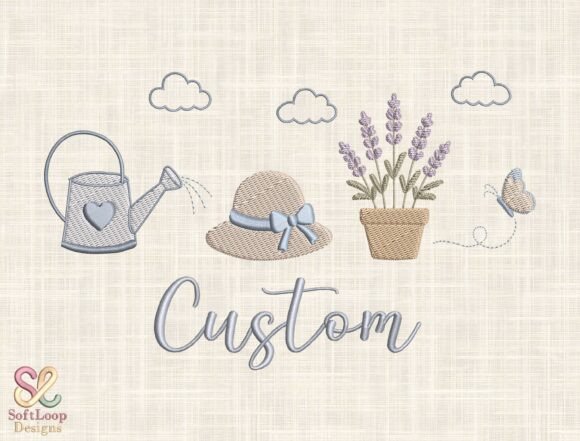 Download Custom Garden Embroidery Design - Design Collection