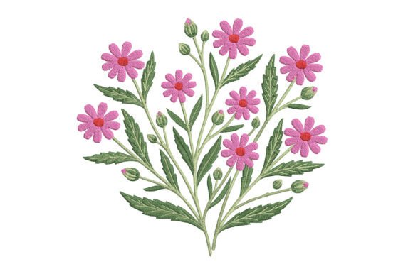 Download Wildflower Embroidery Design - Design Collection