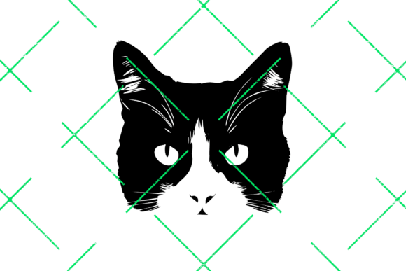 Download Black Cat Head Art T-shirt Design - Design Collection