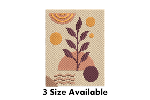 Download Modern Abstract Plant Embroidery - Plant embroidery Collection