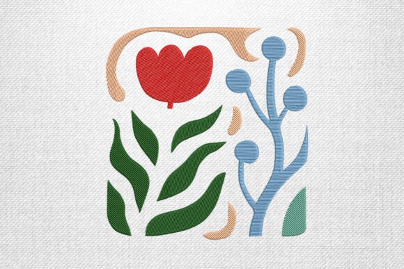 Download Botanical Garden Embroidery Design - Design Collection