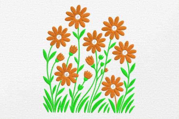 Download Wildflower Embroidery Design - Design Collection