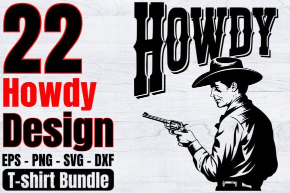 Download Funny Howdy Western Shirt Design Bundle - Design Collection
