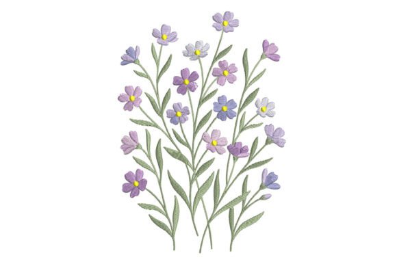 Download Wildflower Embroidery Design - Design Collection