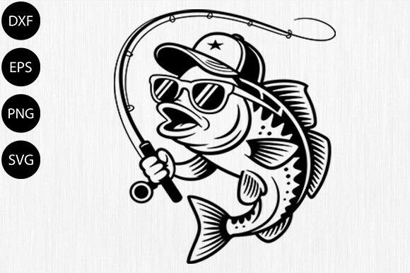 Download American Flag with Fish SVG Fishing Svg - Fishing svg Collection