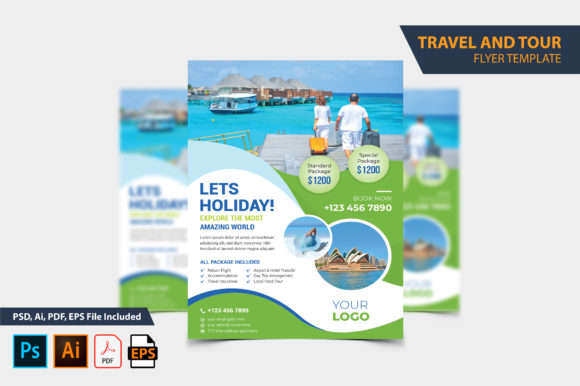 Download Holyday Tour Flyer Design Template - Design Collection
