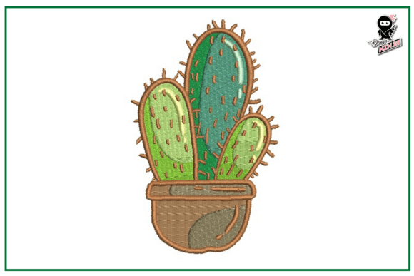 Download Cactus Plant Embroidery - Plant embroidery Collection