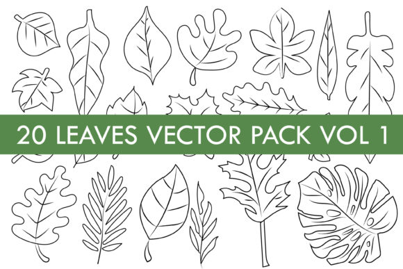 Download Leaves Vector Pack Vol 1 - Vector Collection