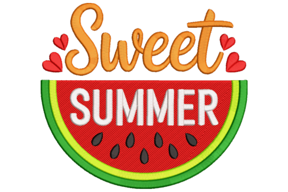 Download Sweet Summer Embroidery Design - Design Collection