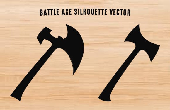 Download Battle Axe Silhouette Vector, Battleaxes - Vector Collection