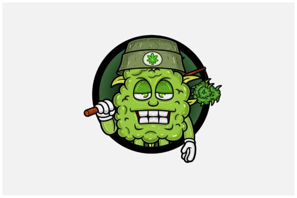 Download Weed Bud with Fishing Rod Logo - Logo Collection