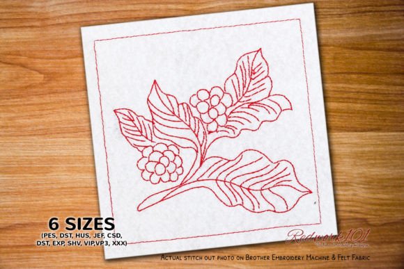 Download Coffee Plant Embroidery Design - Plant embroidery Collection