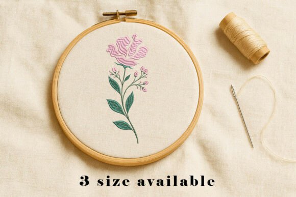 Download Floral Wildflower Embroidery Design - Design Collection
