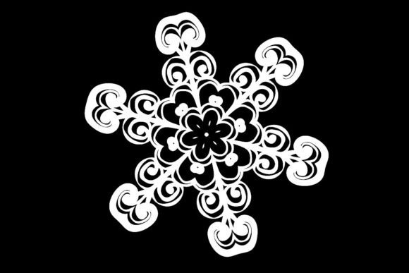 Download Vintage Snowflake Sticker Cutout PNG DXF - Sticker Collection