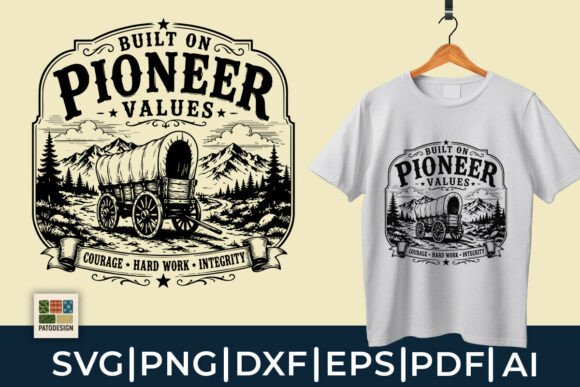 Download Pioneer Day Western Shirt Design - Design Collection